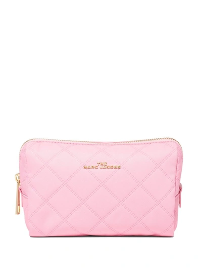 Shop Marc Jacobs Quilted Triangle Pouch In Pink