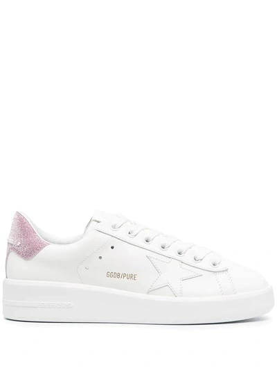 Shop Golden Goose Purestar Low-top Sneakers In White