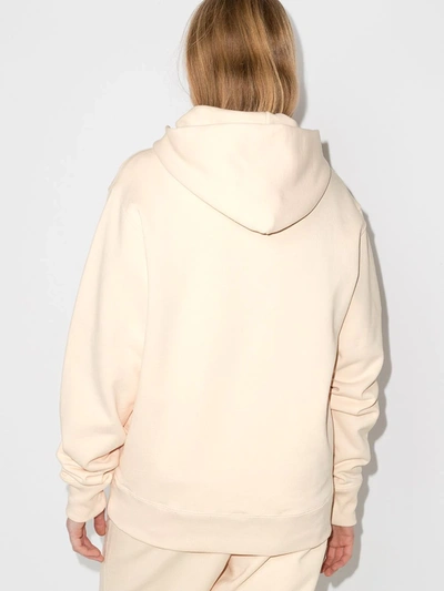 Shop Adidas Originals By Pharrell Williams X Pharrell Williams Basics Embroidered Logo Hoodie In Neutrals