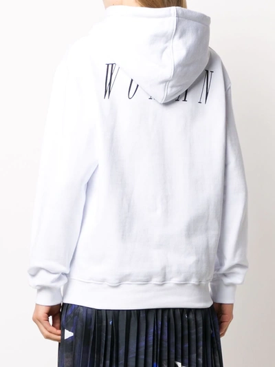Shop Off-white Brush Arrow Oversized Hoodie In White