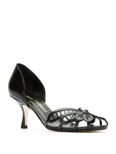 Shop Sarah Chofakian Leather Sandals In Black