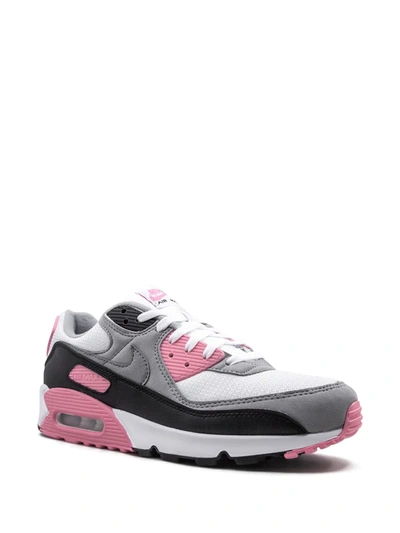 Shop Nike Air Max 90 ''rose Pink'' Sneakers In White