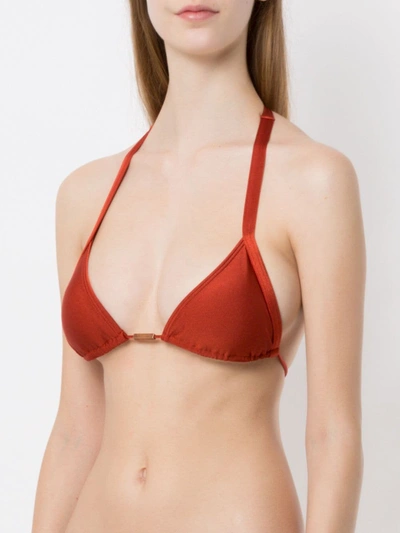 Shop Lygia & Nanny Kuta Bikini Top In Red