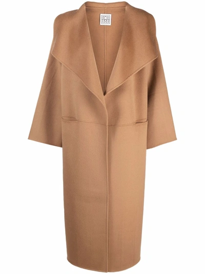 Totême Wool And Cashmere Coat In Camel