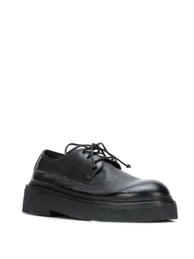 Shop Marsèll Chunky Sole Derby Shoes In Black