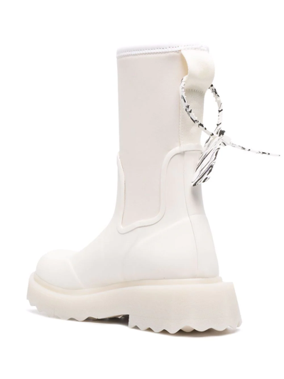 Shop Off-white Zip-tie Rain Boots In White
