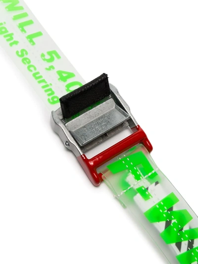 Shop Off-white Clear Parcel Tape Pvc Belt Strap In Green