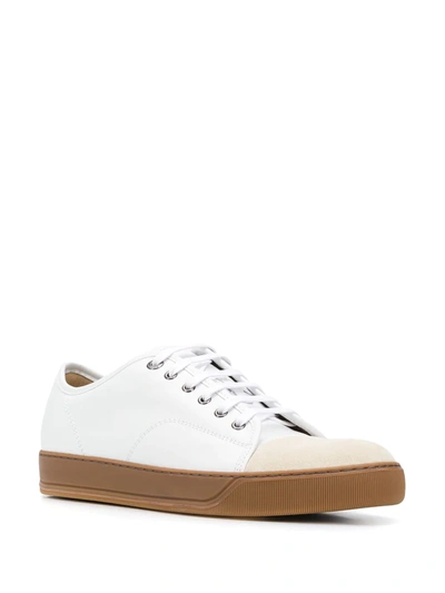 Shop Lanvin Dbbi Low-top Sneakers In White