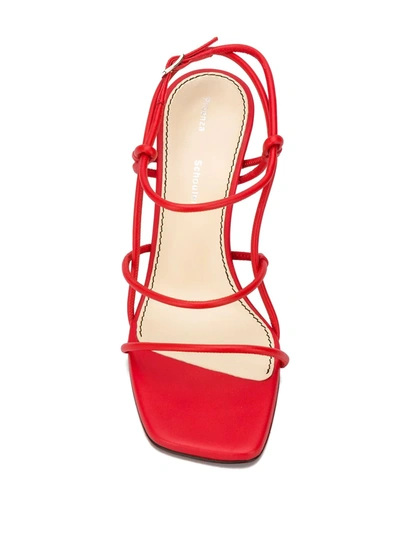 Shop Proenza Schouler Strappy High Heel Sandals In Red