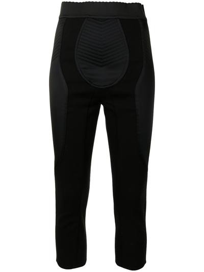 Shop Dolce & Gabbana Satin Cycling Shorts In Black
