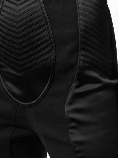 Shop Dolce & Gabbana Satin Cycling Shorts In Black