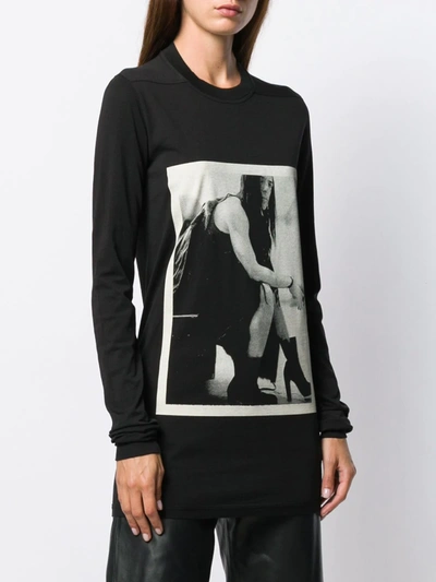 Shop Rick Owens Drkshdw Graphic Print Sweatshirt In Black