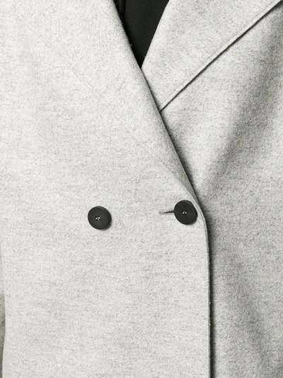 Harris Wharf London Double-breasted Fitted Coat In Grey