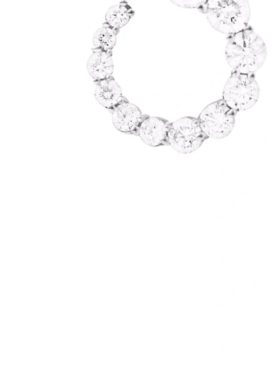 Melissa Kaye 18kt White Gold Aria Diamond Earrings In Silver