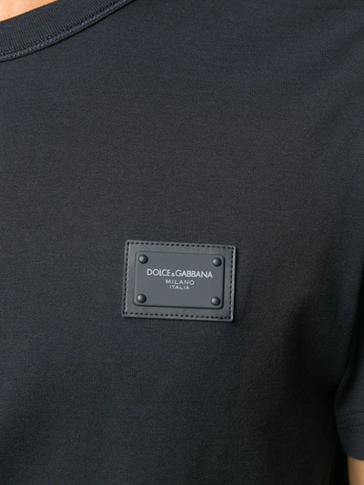 Dolce & Gabbana Men's Cotton Crew-neck T-shirt In Black