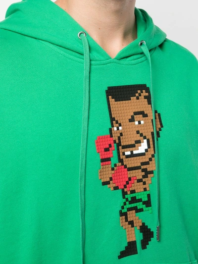 Shop Mostly Heard Rarely Seen 8-bit Knock Out Hoodie In Green