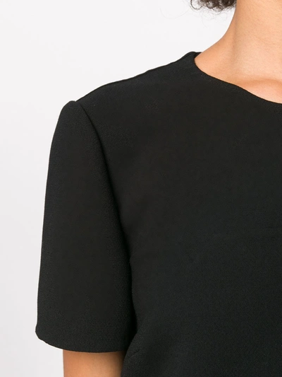 Shop Valentino Short-sleeved Mini Dress In Black