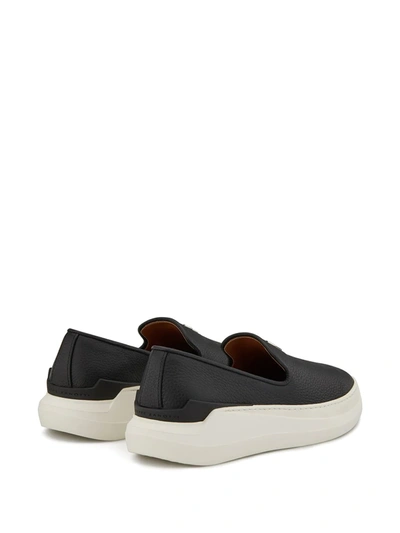 Shop Giuseppe Zanotti Conley Logo Low-top Sneakers In Black