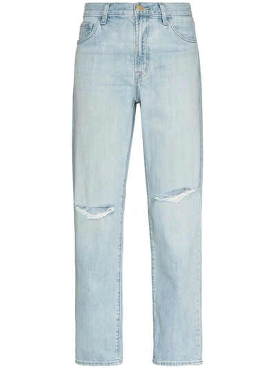 J Brand Tate Ripped-detailing Boyfriend Jeans In Statis Destruct | ModeSens