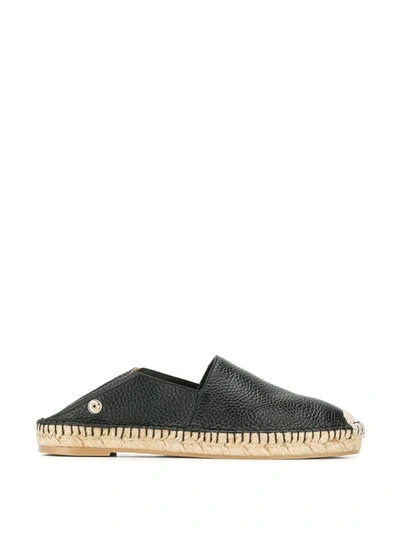 VALENTINO VALENTINO GARAVANI FEATHER DETAIL ESPADRILLES - 黑色