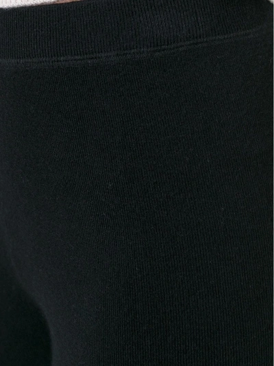 N•peal Mélange Cashmere And Silk-blend Leggings In Black