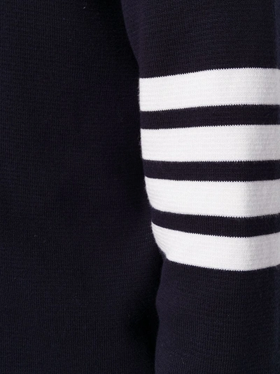 Shop Thom Browne 4-bar Milano Stitch Jumper In Blue