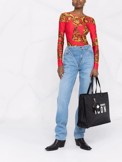 Dsquared2 Icon Logo-print Tote Bag In Black