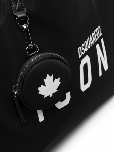 Shop Dsquared2 Icon Logo-print Tote In Black