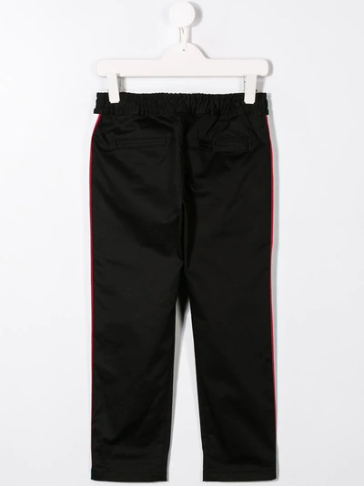 Shop Dolce & Gabbana Side Stripe Track Pants In Black