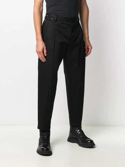 Shop Dolce & Gabbana Tailored Cropped Trousers In Black