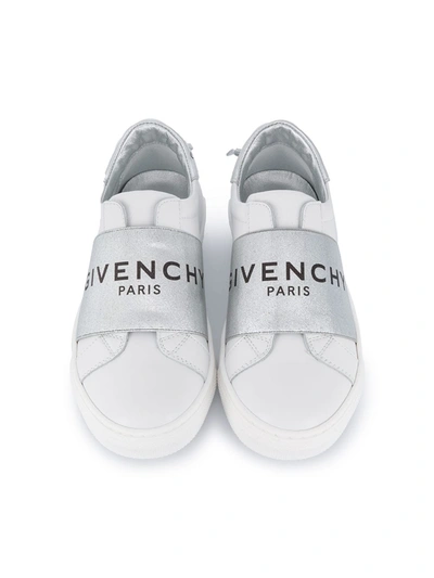 Shop Givenchy Elastic Logo Knot Sneakers In White