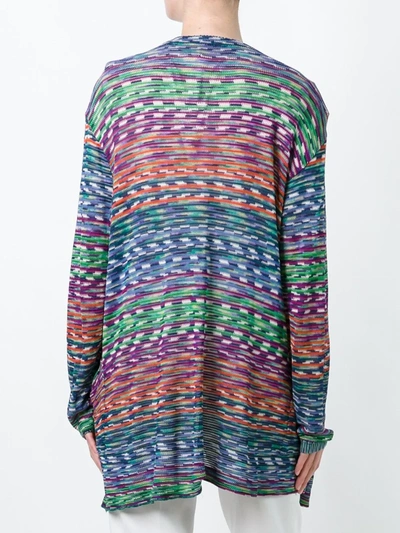 Pre-owned Missoni 2000 Open Front Knitted Cardigan In Multicolour