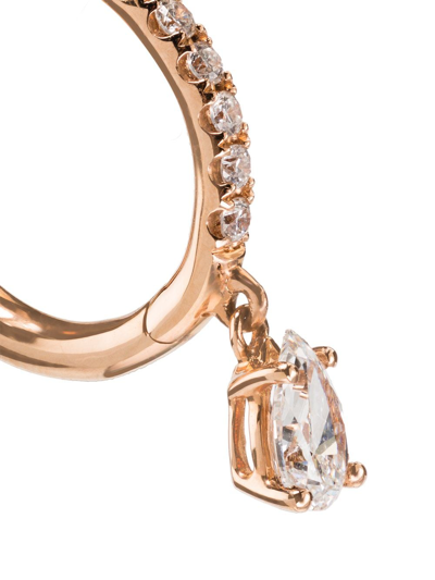 Shop Anita Ko 18kt Rose Gold Diamond Hoop Earring