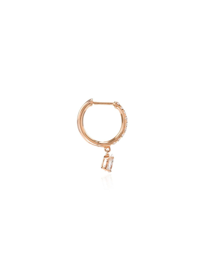 Shop Anita Ko 18kt Rose Gold Diamond Hoop Earring