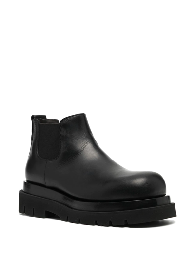 Shop Bottega Veneta Platform Sole Boots In Black
