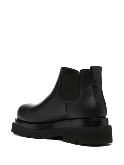 Shop Bottega Veneta Platform Sole Boots In Black