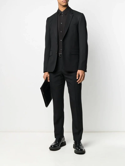 Shop Dolce & Gabbana Classic Plain Shirt In Black