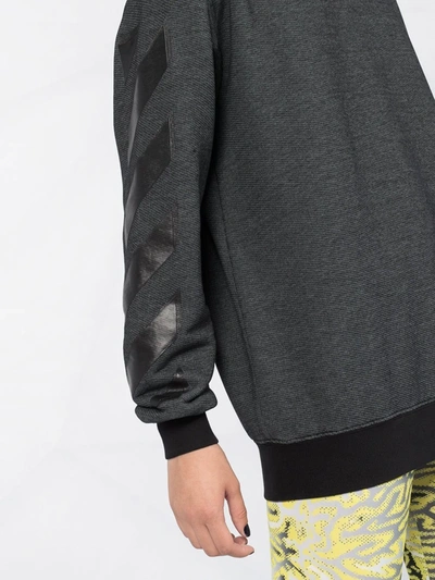 Off-white Arrow Motif Sweatshirt In Black