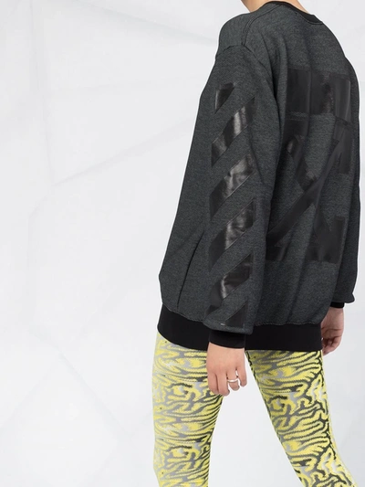 Off-white Arrow Motif Sweatshirt In Black
