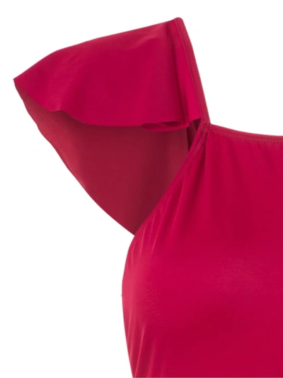 Shop Brigitte Ruffled Back Swimsuitsw In Red