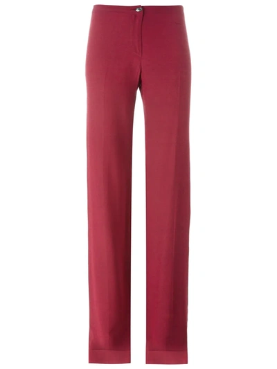 Pre-owned Romeo Gigli Vintage Palazzo Pants In Red