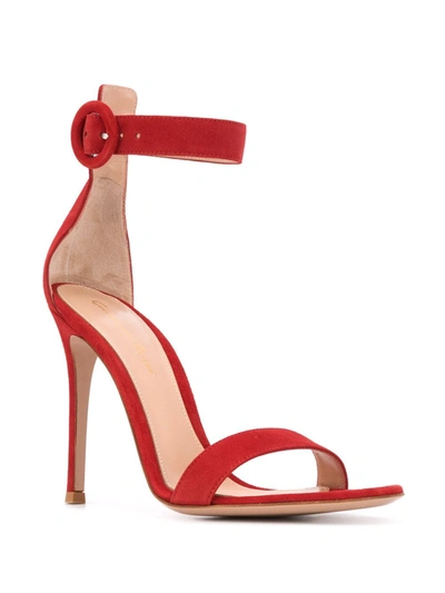 Shop Gianvito Rossi Portofino 105mm Sandals In Red