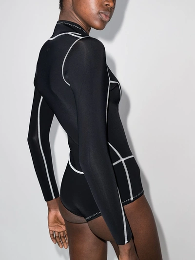 Shop Abysse Lotte Long-sleeve Wetsuit In Black
