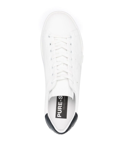 Shop Golden Goose Pure Lace-up Sneakers In White