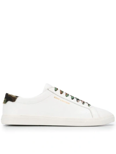 Shop Saint Laurent Andy Low-top Sneakers In White