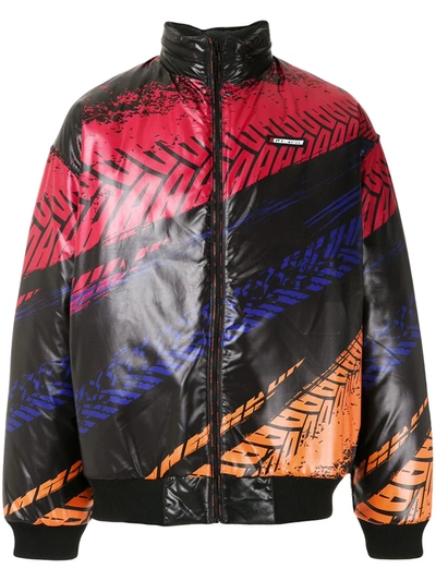 Shop À La Garçonne + Olk Oversized Nylon Jacket In Multicolour