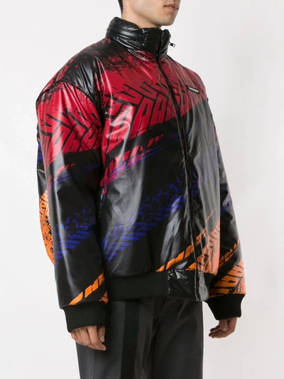 Shop À La Garçonne + Olk Oversized Nylon Jacket In Multicolour