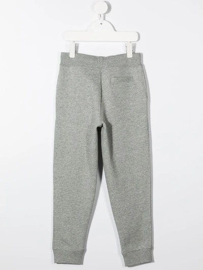 Shop Ralph Lauren Logo Embroidered Track Trousers In Grey