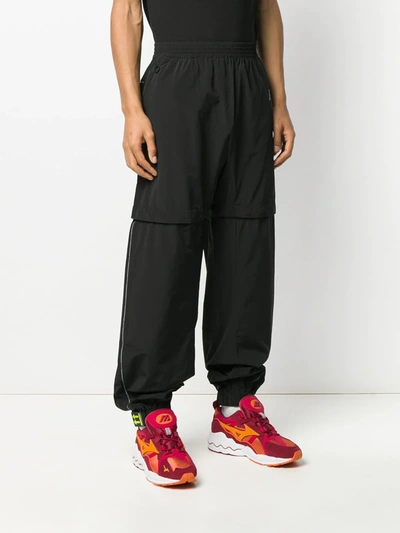 Shop Off-white Arrows Layered Track Pants In Black