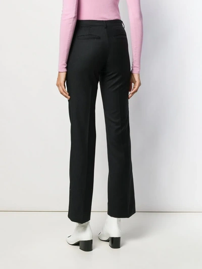 Pre-owned Chanel 2004 Tailored Bootcut Trousers In Black